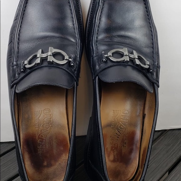 Salvatore FERRAGAMO LOGO  LOAFERS SZ 10.5 D - Picture 4 of 14